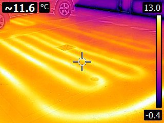 Thermal Inspection on the floor